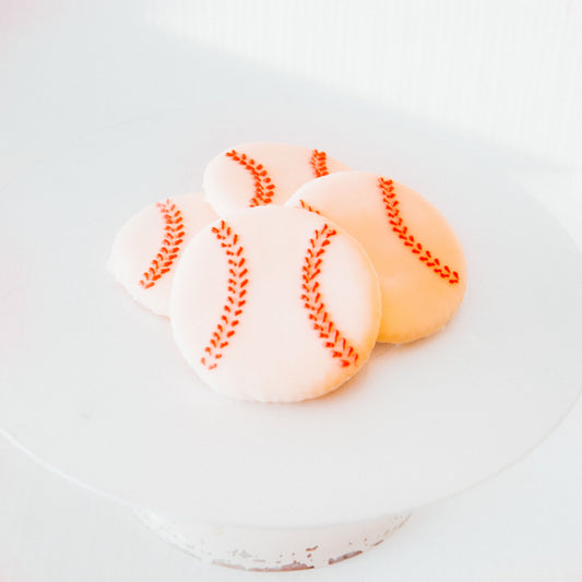Iced Baseball Cookie