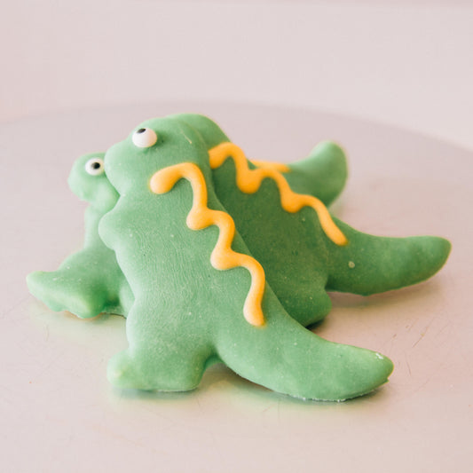 Iced Dinosaur Cookie